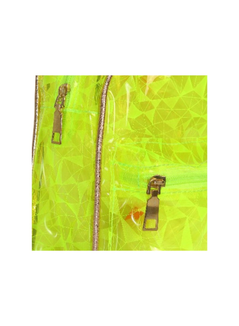 فانسي حقيبة ظهر للبنات - ليمونة شفافة - Image 3